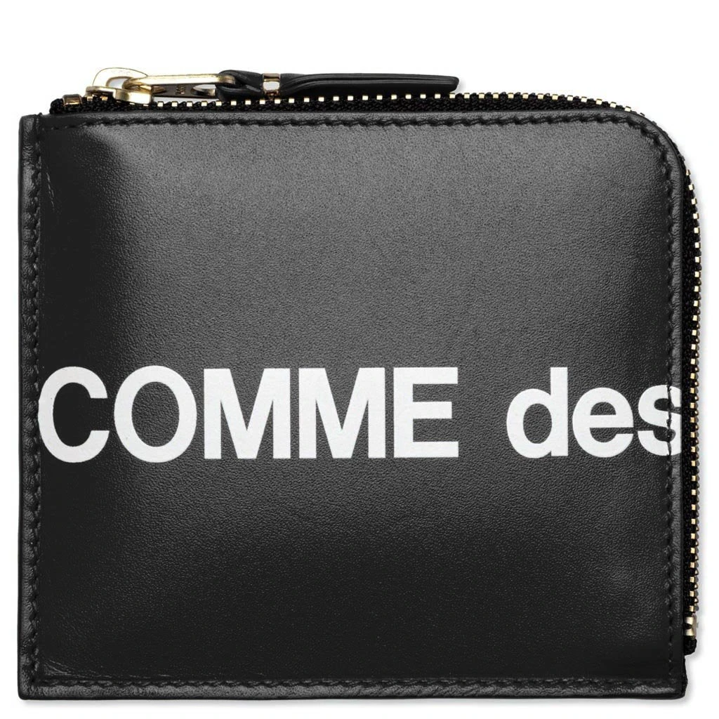 Comme Des Garcons SA3100HL Huge Logo Zip Wallet - Black 3 Comme Des Garcons SA3100HL Huge Logo Zip Wallet - Black