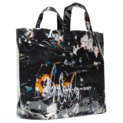 Comme Des Garcons SHIRT X Futura Wide Tote Bag - Black -Fashion Clothing Store comme des garcons shirt x futura wide tote bag black w28610 1 os 2