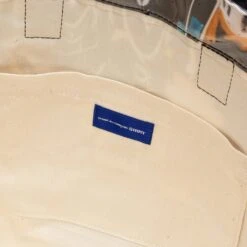 Comme Des Garcons SHIRT X Futura Wide Tote Bag - Black -Fashion Clothing Store comme des garcons shirt x futura wide tote bag black w28610 1 os 5