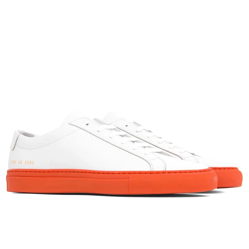 Common Projects Achilles - White/Orange 4 Common Projects Achilles - White/Orange - Image 2