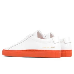 Common Projects Achilles - White/Orange 8 Common Projects Achilles - White/Orange -Fashion Clothing Store common projects achilles whiteorange 3