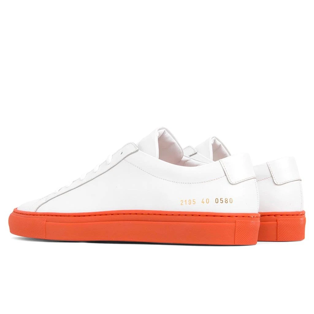 Common Projects Achilles - White/Orange 5 Common Projects Achilles - White/Orange - Image 3