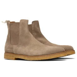 Common Projects Chelsea Boot Suede - Warm Grey -Fashion Clothing Store common projects chelsea boot suede warm grey 2