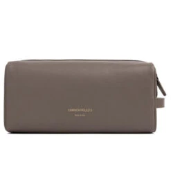 Common Projects Soft Leather Toiletry Bag - Warm Grey