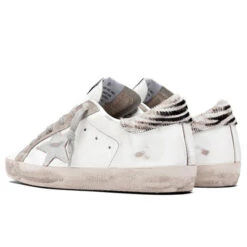 Golden Goose Women's Super-Star Sneakers - White/Metal Silver/Pony Ziger 8 Golden Goose Women's Super-Star Sneakers - White/Metal Silver/Pony Ziger -Fashion Clothing Store golden goose womens sneakers superstar whitemetal silverpony ziger 3