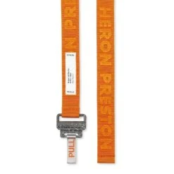 Gros Tape Belt Colored Buckle - Orange/Concrete -Fashion Clothing Store heron preston gros tape belt colored buckle orangeconcrete hmrb005s2094103919c1 os 2