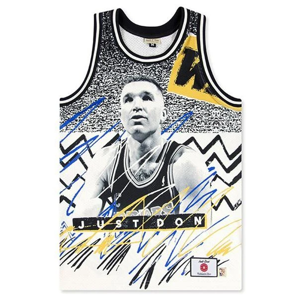Just Don 'Golden State Warriors' Sublimated Jersey - Pattern Off White 3 Just Don 'Golden State Warriors' Sublimated Jersey - Pattern Off White