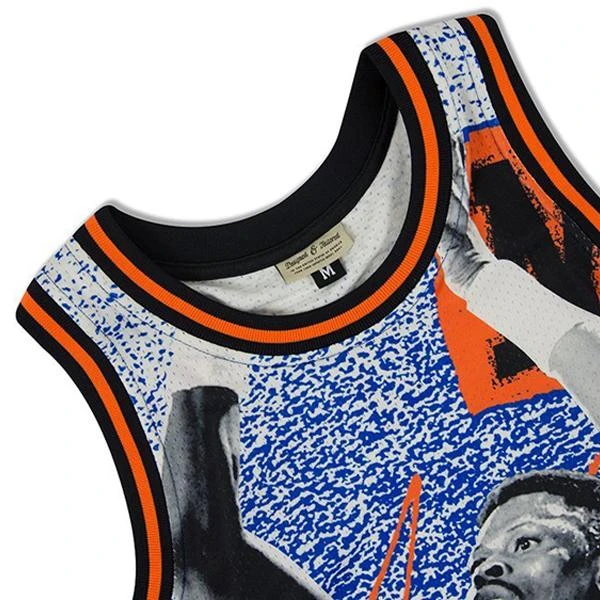 Just Don 'New York Knicks' Sublimated Jersey - Pattern Royal 4 Just Don 'New York Knicks' Sublimated Jersey - Pattern Royal - Image 2