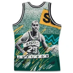 Just Don 'Seattle Supersonics' Sublimated Jersey - Pattern Kelly Green 11 Just Don 'Seattle Supersonics' Sublimated Jersey - Pattern Kelly Green -Fashion Clothing Store just don seattle supersonics sublimated jersey pattern kelly green 5
