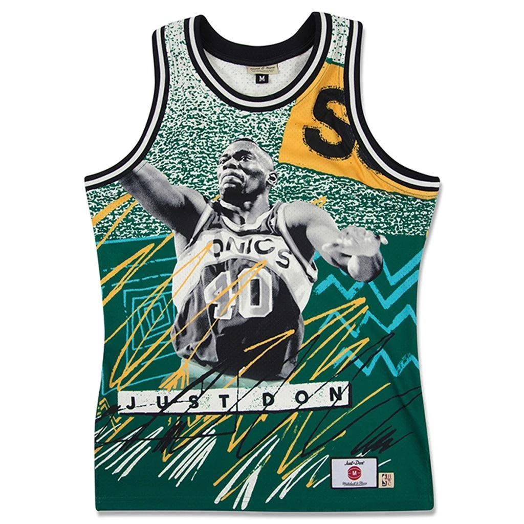 Just Don 'Seattle Supersonics' Sublimated Jersey - Pattern Kelly Green 3 Just Don 'Seattle Supersonics' Sublimated Jersey - Pattern Kelly Green