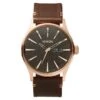 NIXON Sentry Leather - Rose Gold/Gunmetal 2 NIXON Sentry Leather - Rose Gold/Gunmetal -Fashion Clothing Store nixon sentry leather rose goldgunmetal a1052001 00