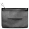 Bold Quote Pouch - Black -Fashion Clothing Store off white co virgil abloh bold quote pouch black omnf010e198530571010 os