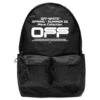 Off Wavy Logo Backpack - Black/White -Fashion Clothing Store off white co virgil abloh off wavy logo backpack blackwhite omnb003r20e480041001 os