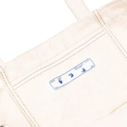 Pascal Vintage Canvas Tote Bag - Beige/Yellow -Fashion Clothing Store off white co virgil abloh pascal vintage canvas tote bag beigeyellow omna136f20fab0016118 os 6