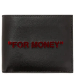Quote Bifold Wallet - Black/Red