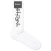 Palm Angels Side Desert Logo Socks - White/Black