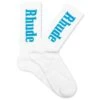 Rhude RH Vertical Print Socks - White/Blue