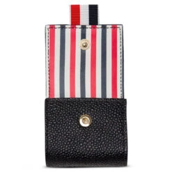 Small Coin Case - Black 7 Small Coin Case - Black -Fashion Clothing Store thom browne small coin case black maw135a 00198 001 os 3