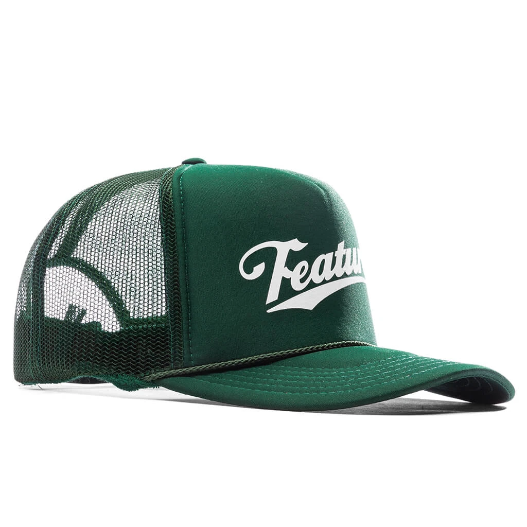 Frew Trucker Hat - Dark Green 5 Frew Trucker Hat - Dark Green - Image 3