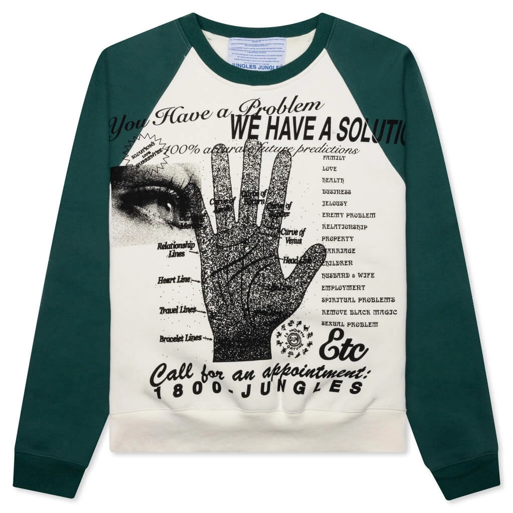 Solutions Sweater - Green/Birch 3 Solutions Sweater - Green/Birch