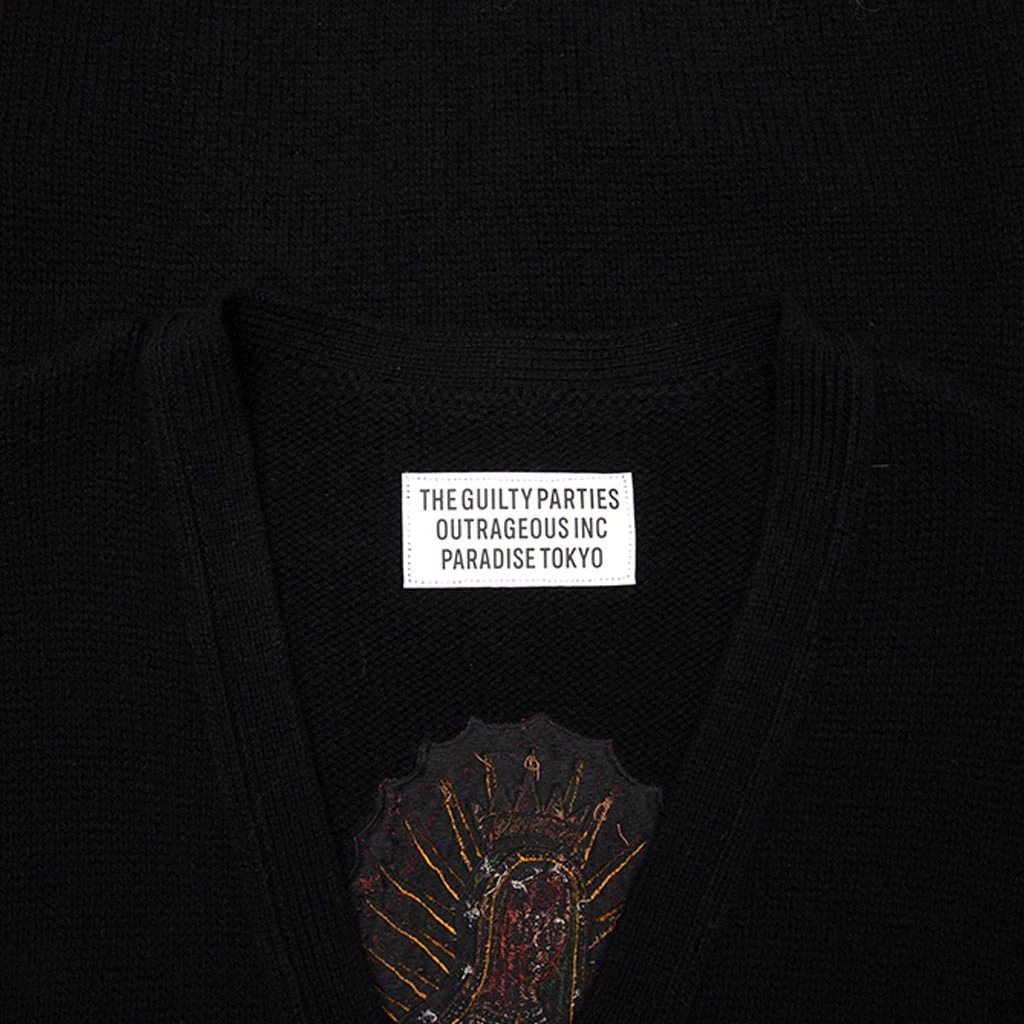 Classic Cardigan 'Type 3' - Black 5 Classic Cardigan 'Type 3' - Black - Image 3