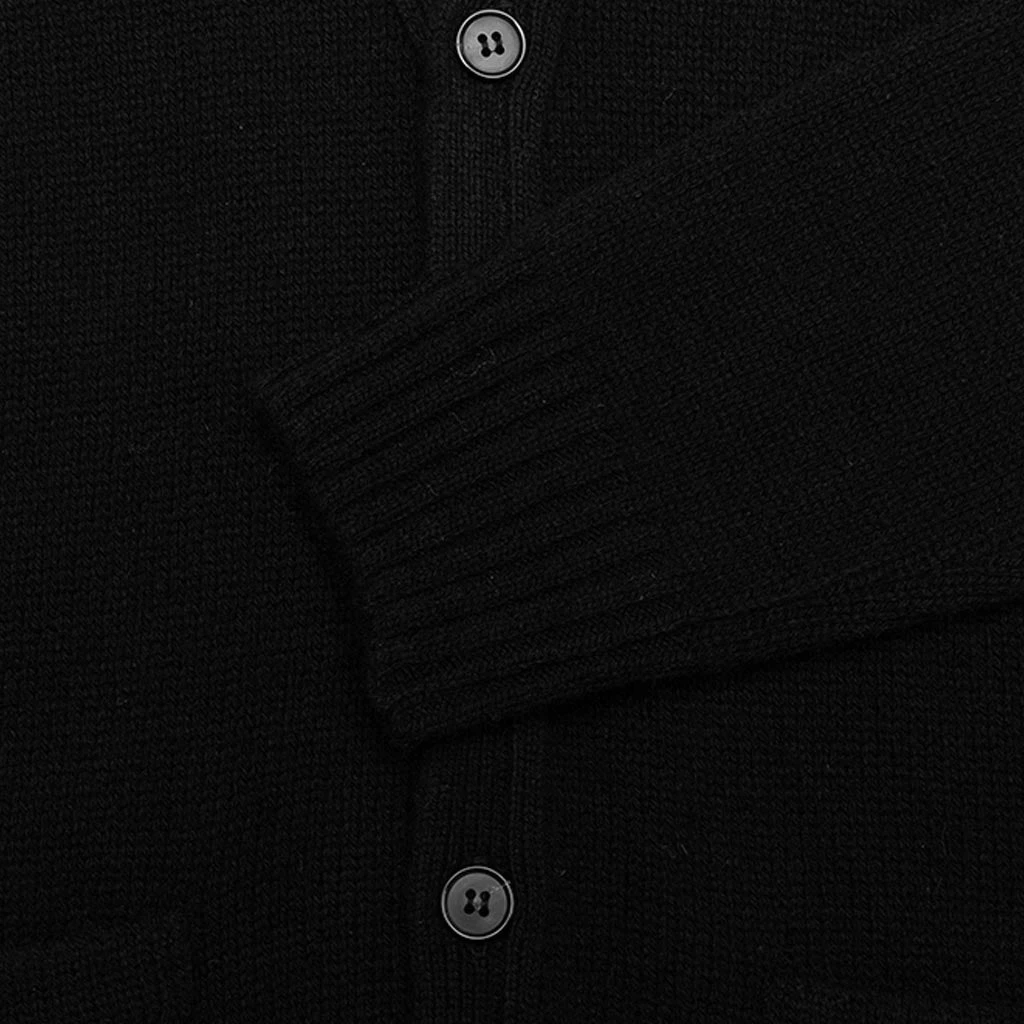 Classic Cardigan 'Type 3' - Black 6 Classic Cardigan 'Type 3' - Black - Image 4
