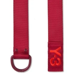 Y-3 Logo Belt - Rust Red -Fashion Clothing Store y 3 logo belt rust red 2